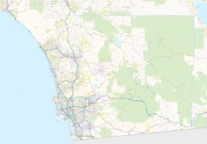 San Diego County Service Area Map for Water Damage Emergency Calls