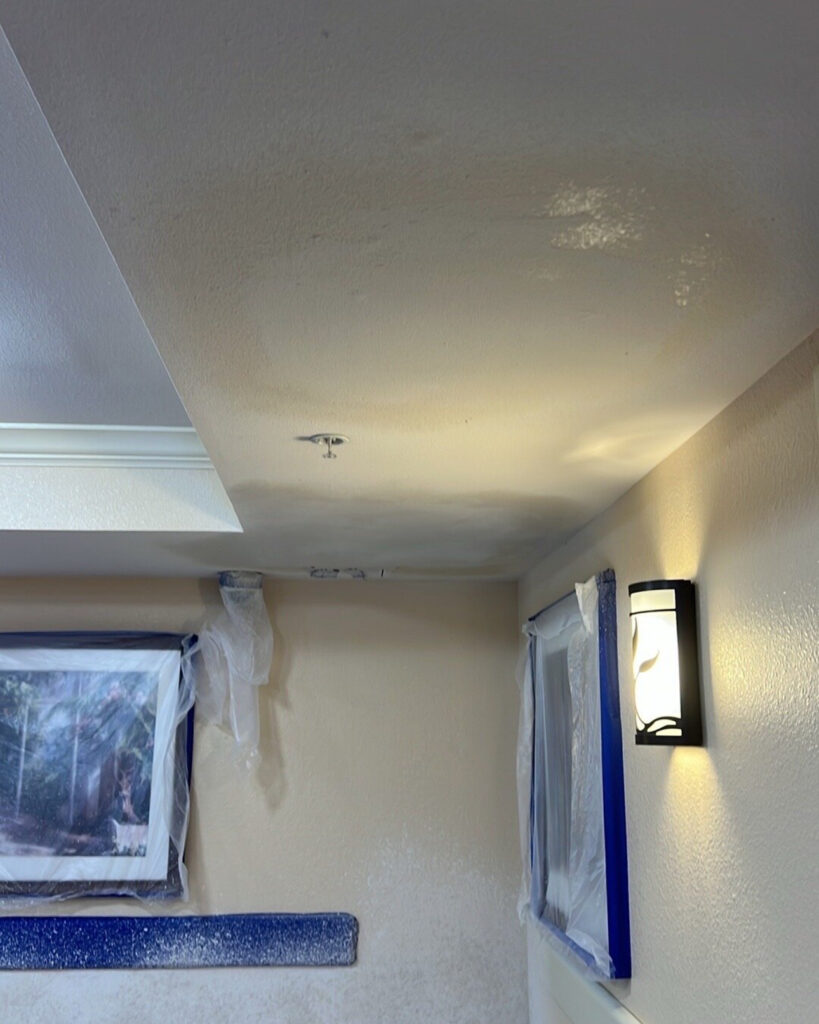 Dining Area - Ceiling Restoration in Process