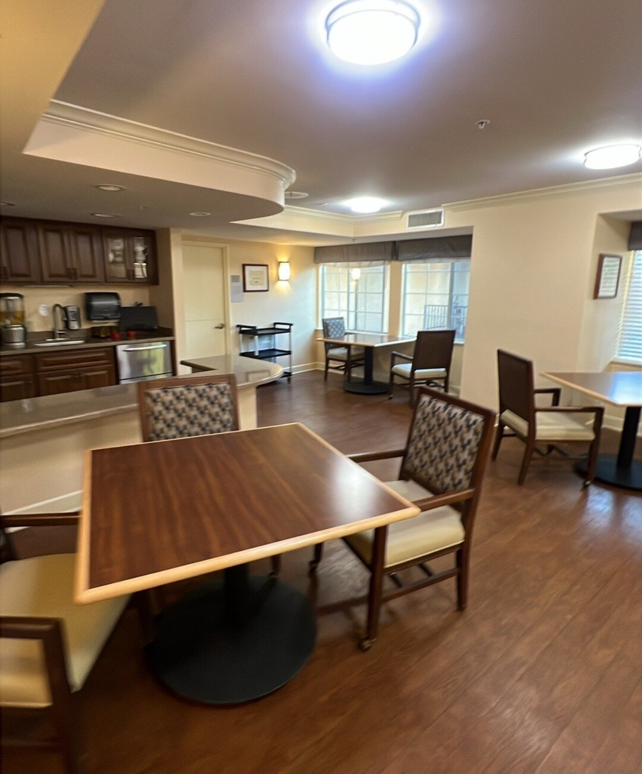 Nursing Home Dining Area - After Water Damage Restoration